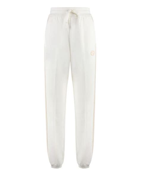 gucci track pants white|gucci side stripe track pants.